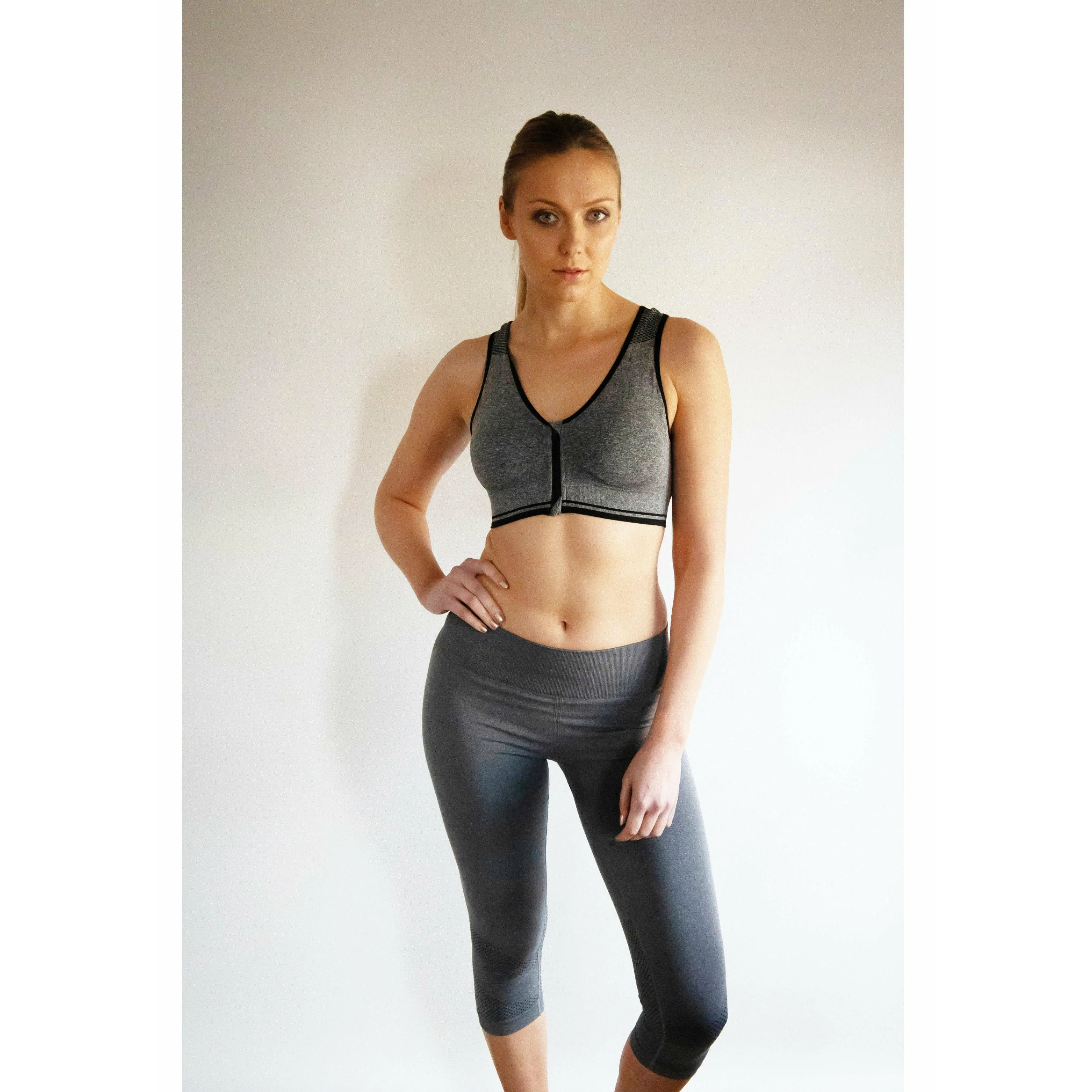 High Impact Front Open Padded Sports Bra