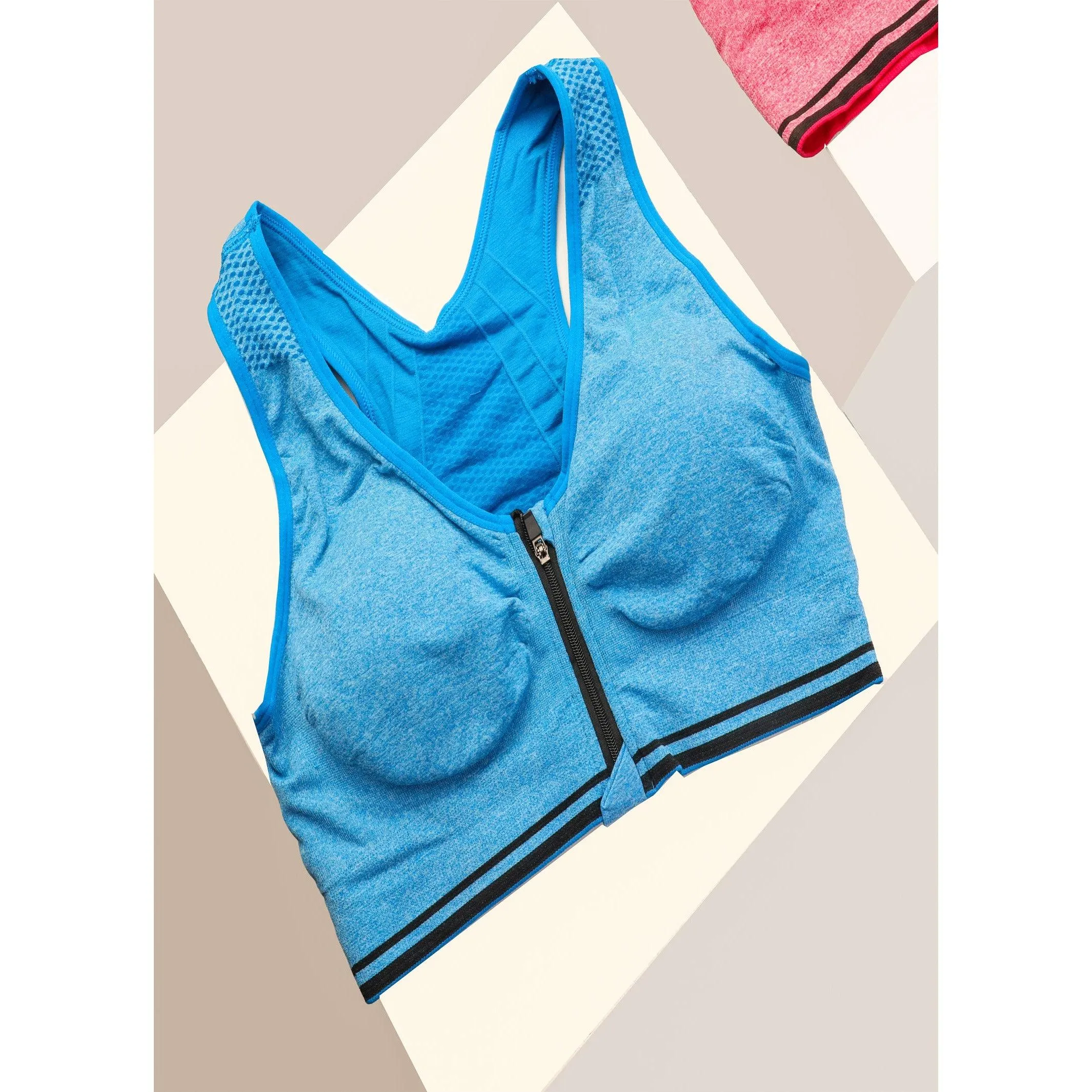 High Impact Front Open Padded Sports Bra