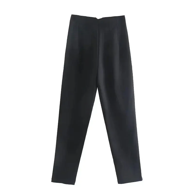 High Waist Formal Office Pants for Women - Slim Fit Pencil Trousers