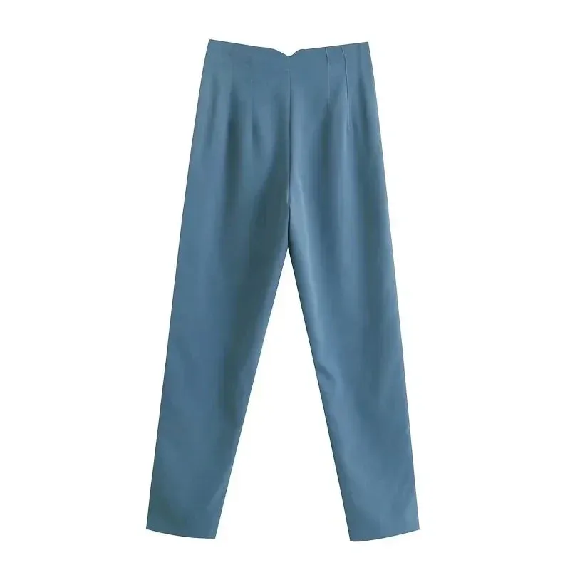 High Waist Formal Office Pants for Women - Slim Fit Pencil Trousers