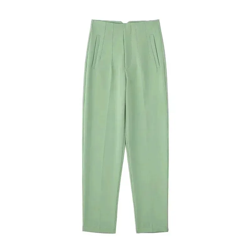 High Waist Formal Office Pants for Women - Slim Fit Pencil Trousers