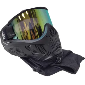 HK Army HSTL Skull Goggle - Black W/ Gold Lens