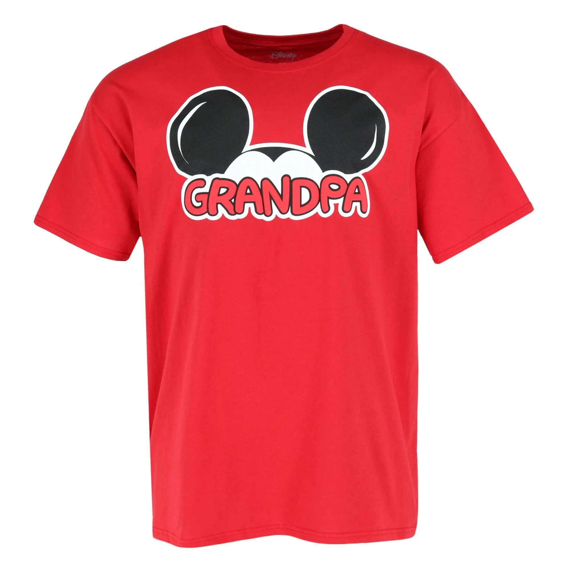 Jerry Leigh Men's Big and Tall Mickey Mouse Grandpa Family T-Shirt