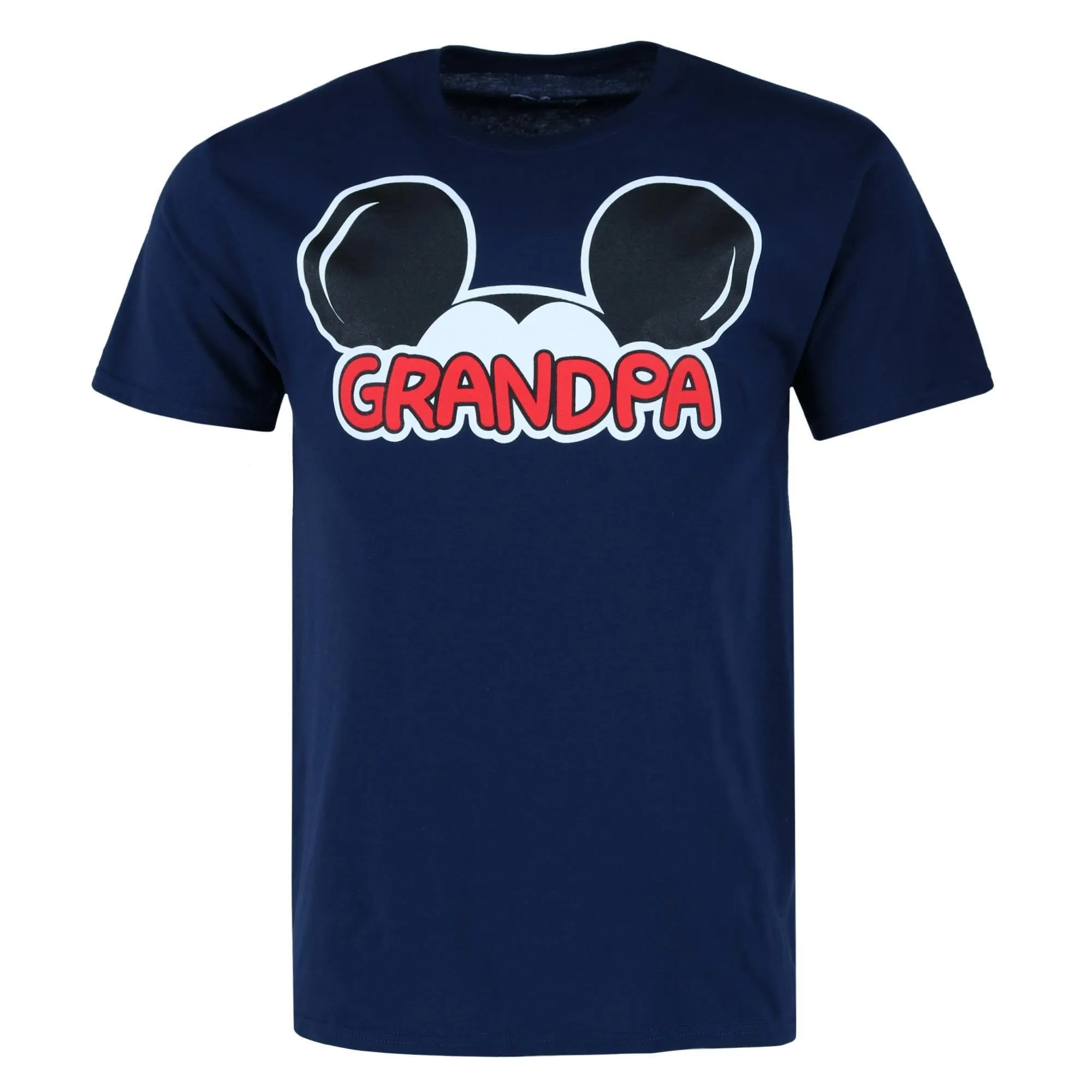 Jerry Leigh Men's Big and Tall Mickey Mouse Grandpa Family T-Shirt