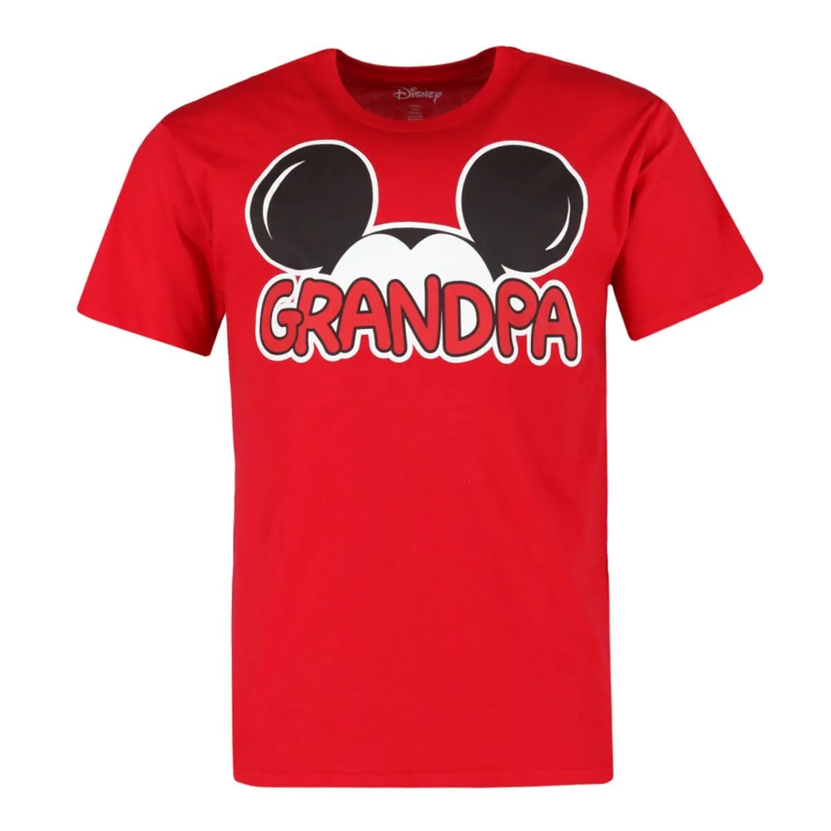 Jerry Leigh Men's Big and Tall Mickey Mouse Grandpa Family T-Shirt