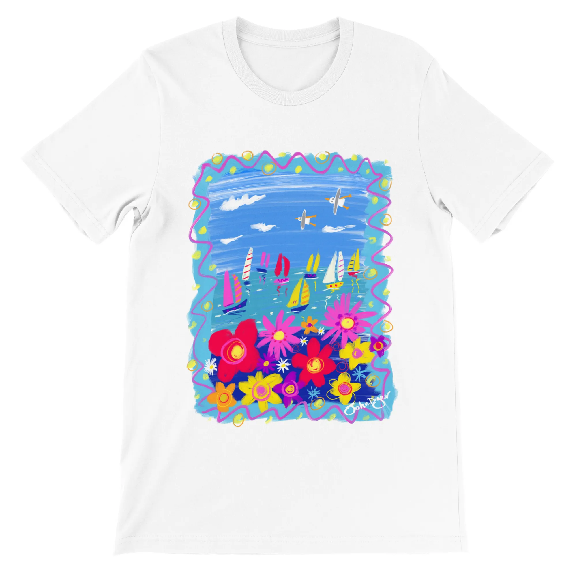 John Dyer Unisex Art T-Shirt. Summer in Cornwall