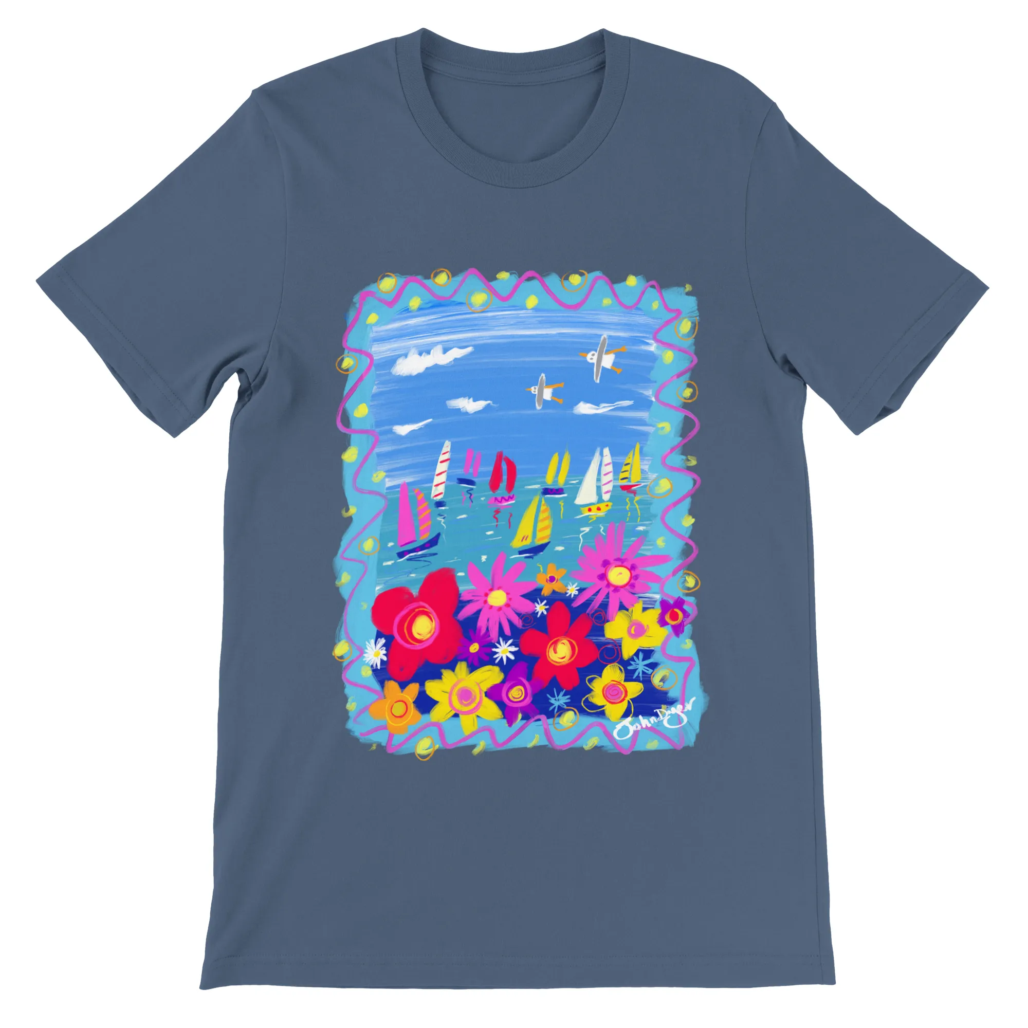 John Dyer Unisex Art T-Shirt. Summer in Cornwall