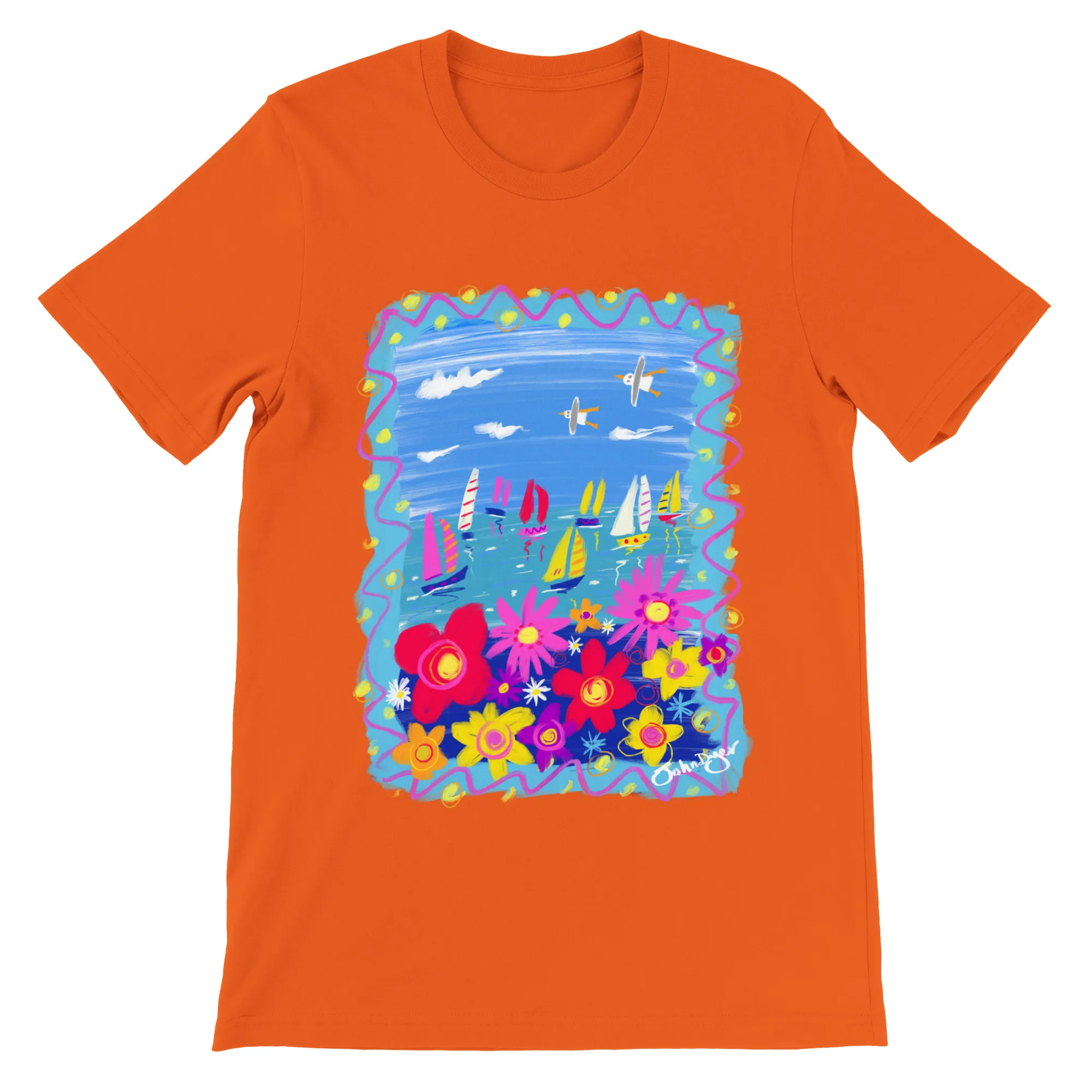 John Dyer Unisex Art T-Shirt. Summer in Cornwall