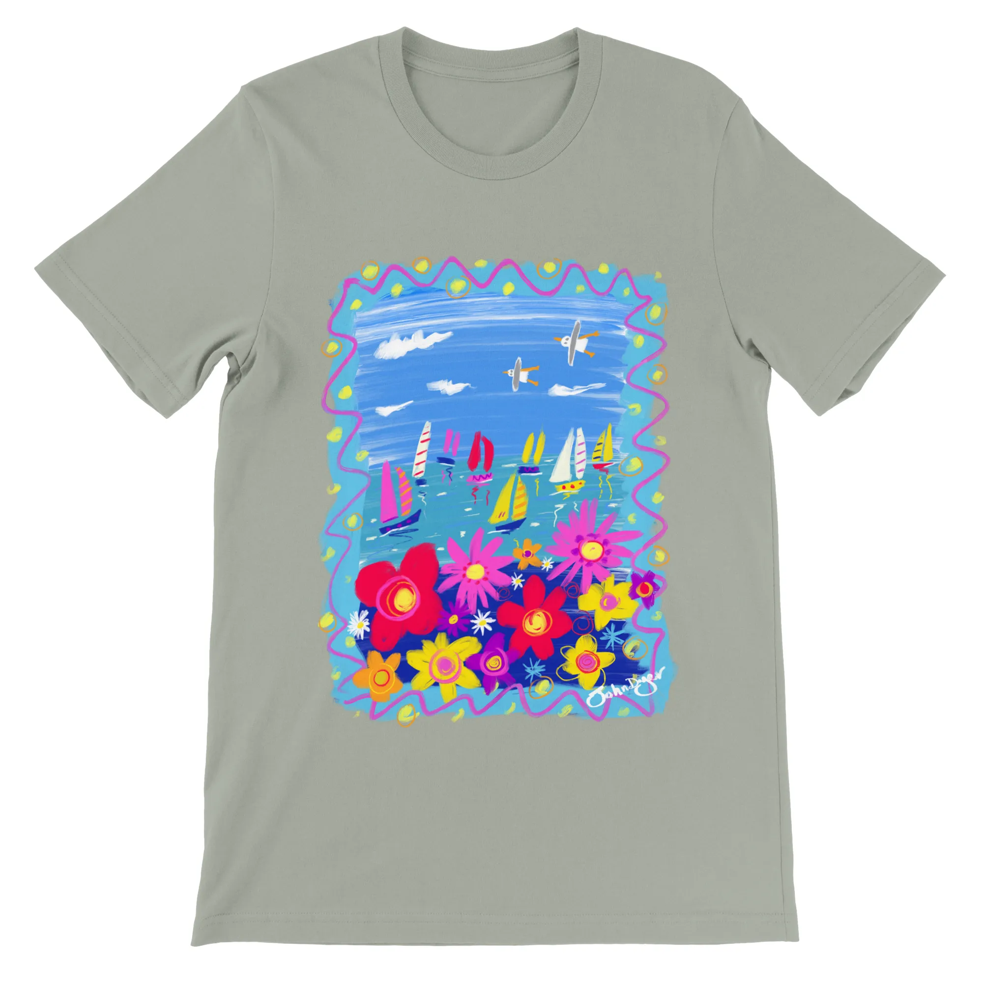 John Dyer Unisex Art T-Shirt. Summer in Cornwall