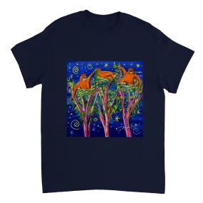 John Dyer Unisex Cornwall Art T-Shirt. Borneo Rainforest Orangutans. Rainforest Art Gallery