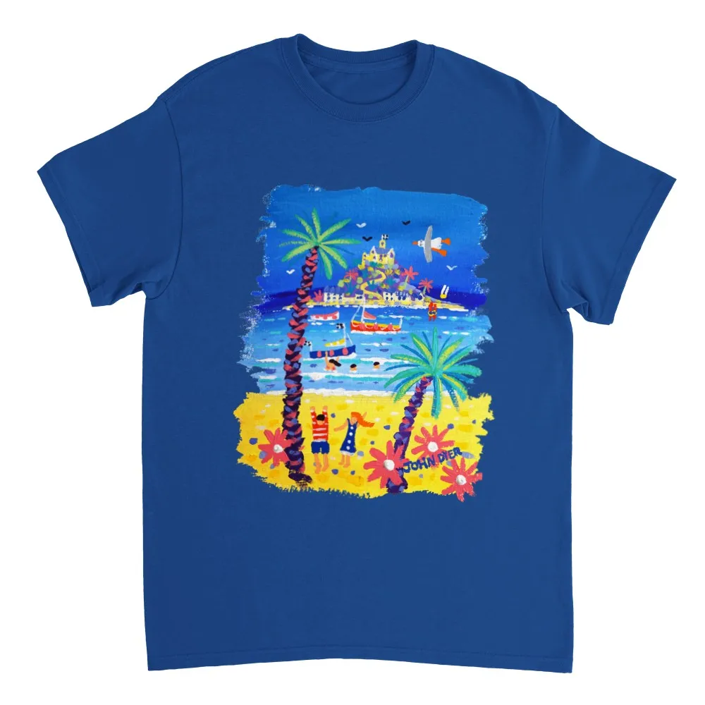 John Dyer Unisex Cornwall Art T-Shirt. 'St Michael's Mount'. Cornwall Art Gallery