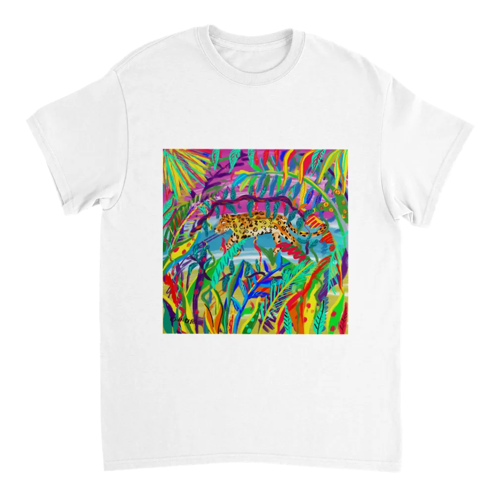 John Dyer Unisex Jungle Art T-Shirt. 'Amazon Rainforest Jaguar'