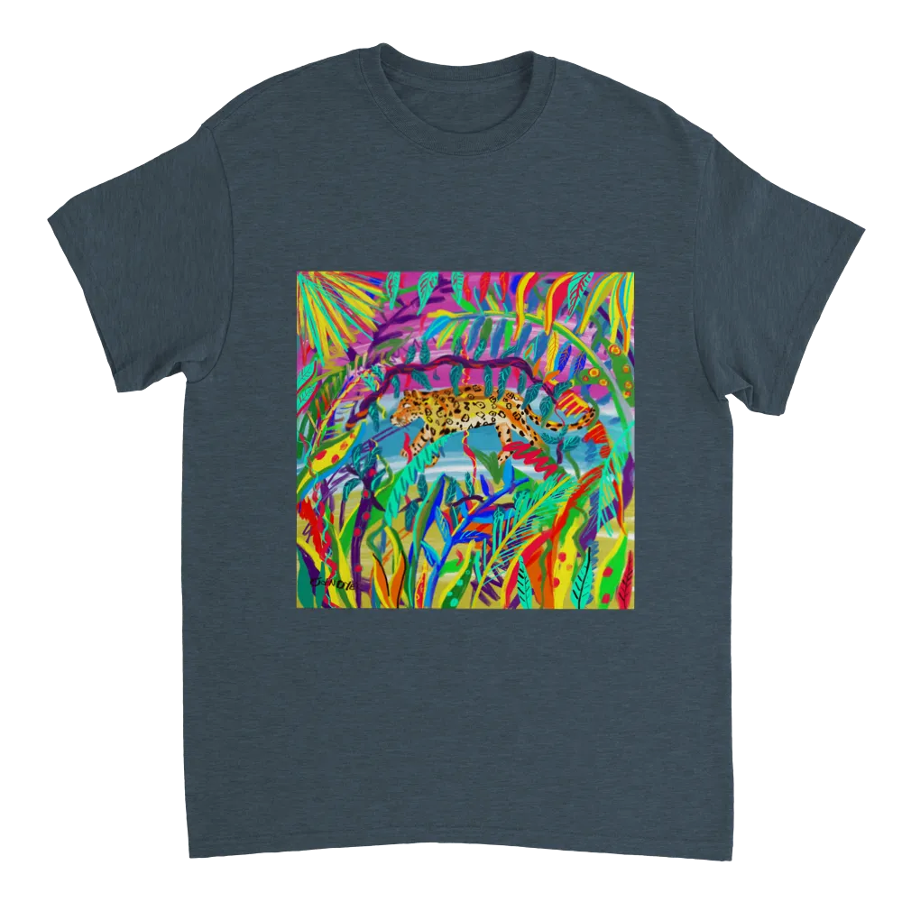 John Dyer Unisex Jungle Art T-Shirt. 'Amazon Rainforest Jaguar'