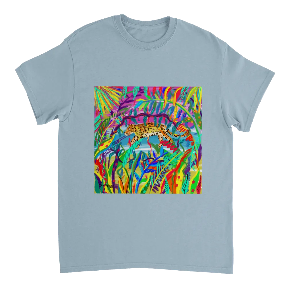 John Dyer Unisex Jungle Art T-Shirt. 'Amazon Rainforest Jaguar'