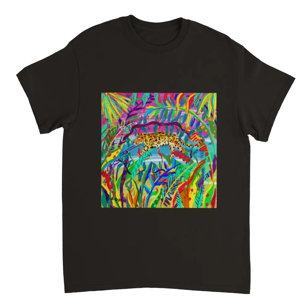 John Dyer Unisex Jungle Art T-Shirt. 'Amazon Rainforest Jaguar'