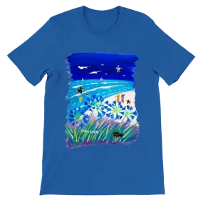 John Dyer Unisex Seaside Art Cornwall T-Shirt. 'Tresco Island'. Cornwall Art Gallery