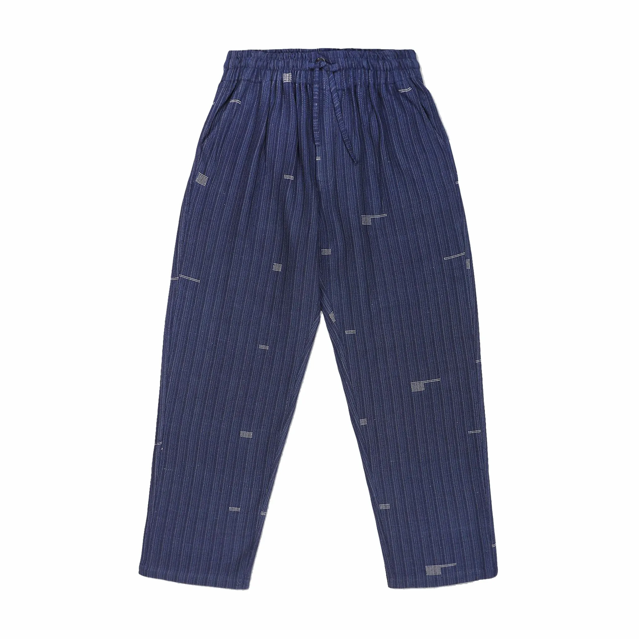 Kardo Vikram Drawstring Elastic Waist Over Sized Trousers (Indigo)