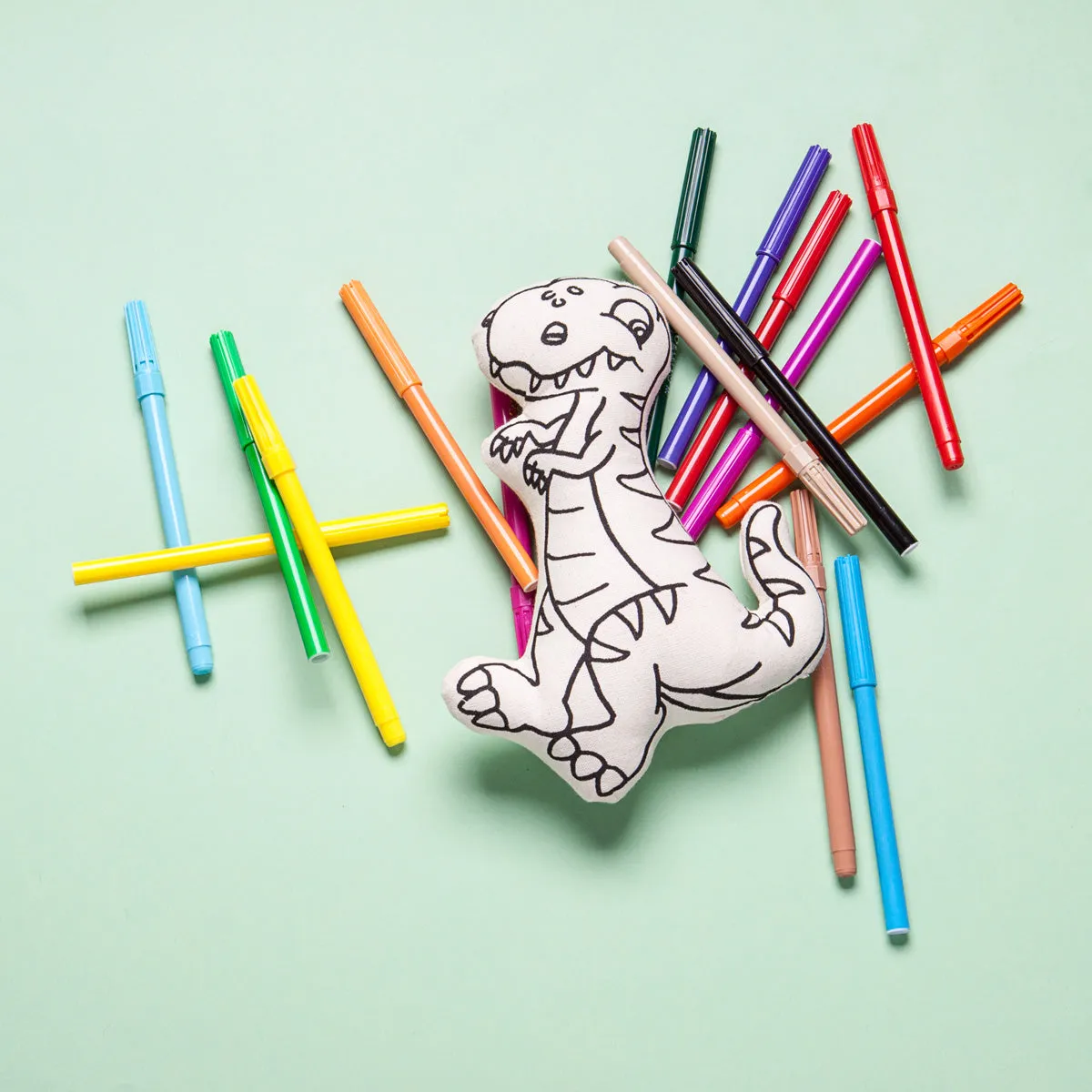 Kiboo Kids Jurassic Series: Kiboosaurs T-rex For Coloring And Creative Play