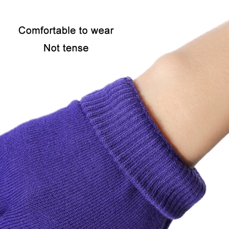 Ladies Non-Slip Fingerless Aerial Yoga Aid Gloves(A3 Light Purple)