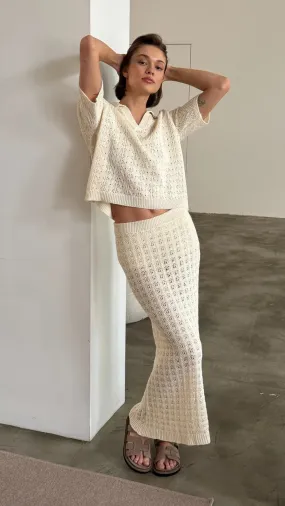 Lyla | Crochet Skirt Set