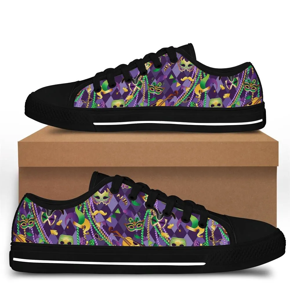 Mardi Gras Shoes Carnival Low Top, Low Top Sneaker, Low Top Canvas Shoes