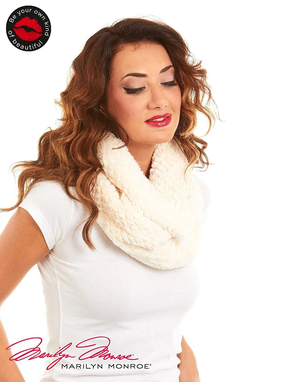 Marilyn Monroe Women Faux Fur Infinity Fashion Scarf