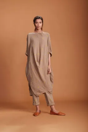 MATI COWL TUNIC SET KHAKI