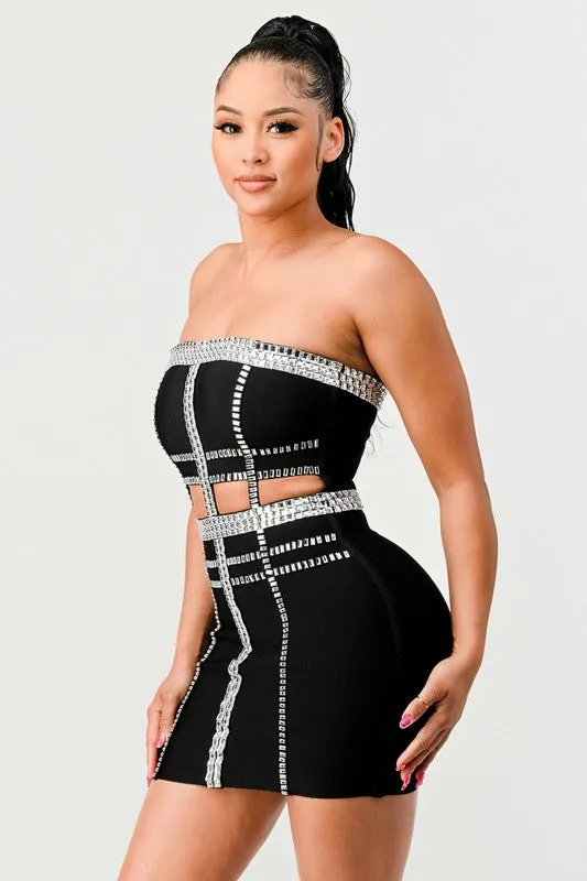 Meet Me- Sequin Bandage Fashion Dress