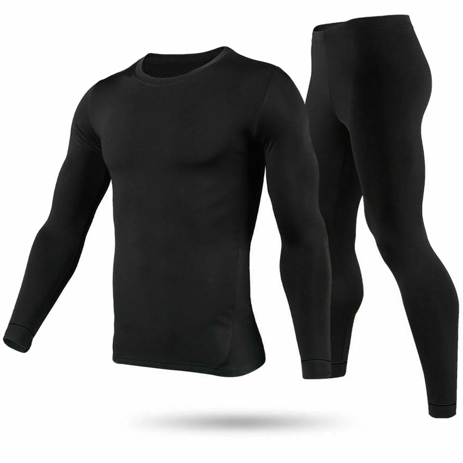 Men Thermal Underwear Set - Long Johns Pants and Long Sleeve