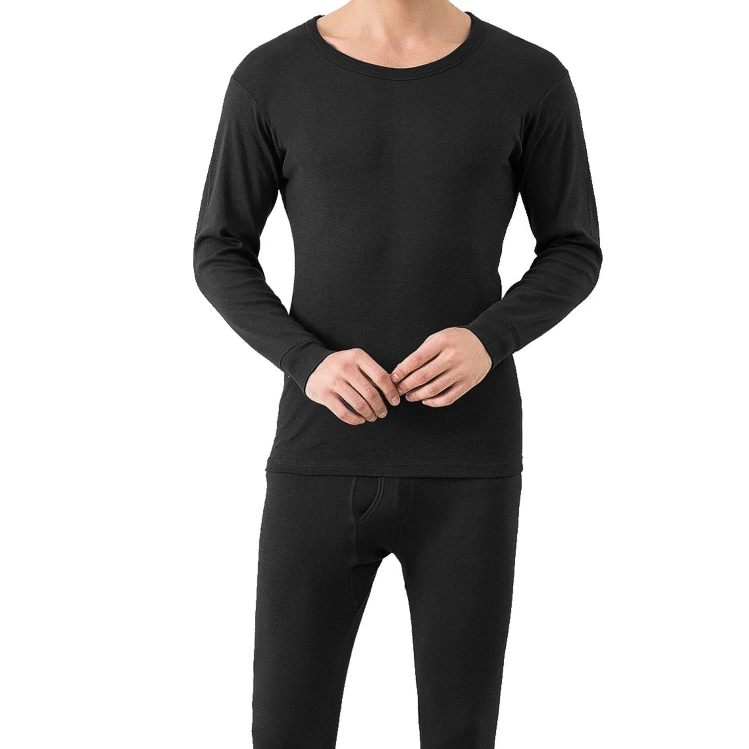 Men Thermal Underwear Set - Long Johns Pants and Long Sleeve