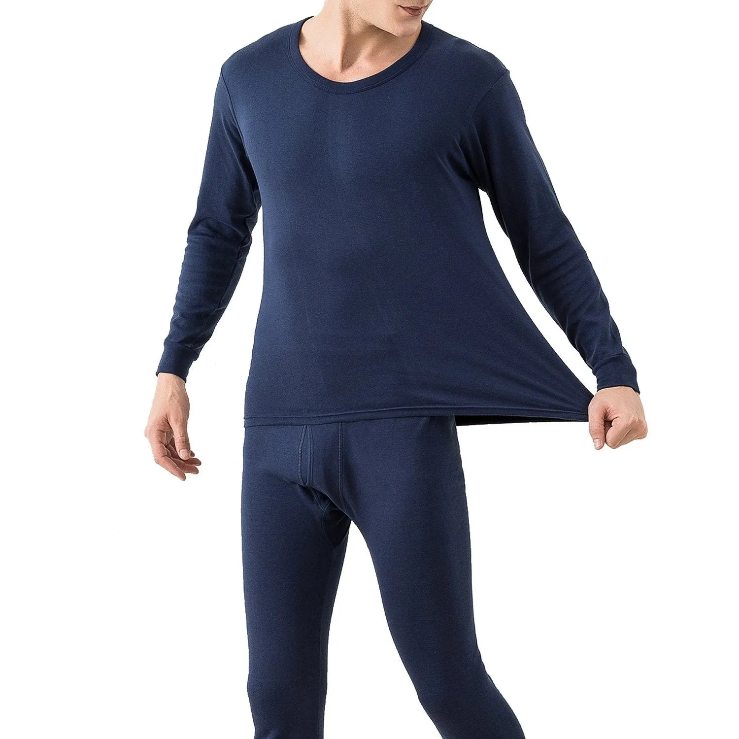 Men Thermal Underwear Set - Long Johns Pants and Long Sleeve