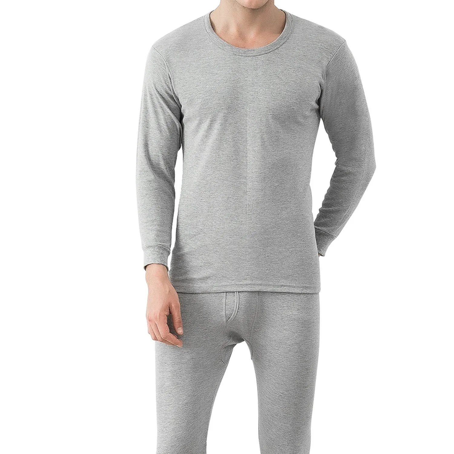 Men Thermal Underwear Set - Long Johns Pants and Long Sleeve