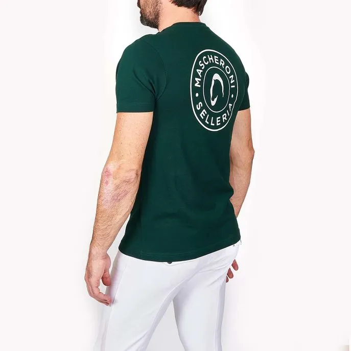 MEN&#x27;S T-SHIRT WITH MASCHERONI LOGO