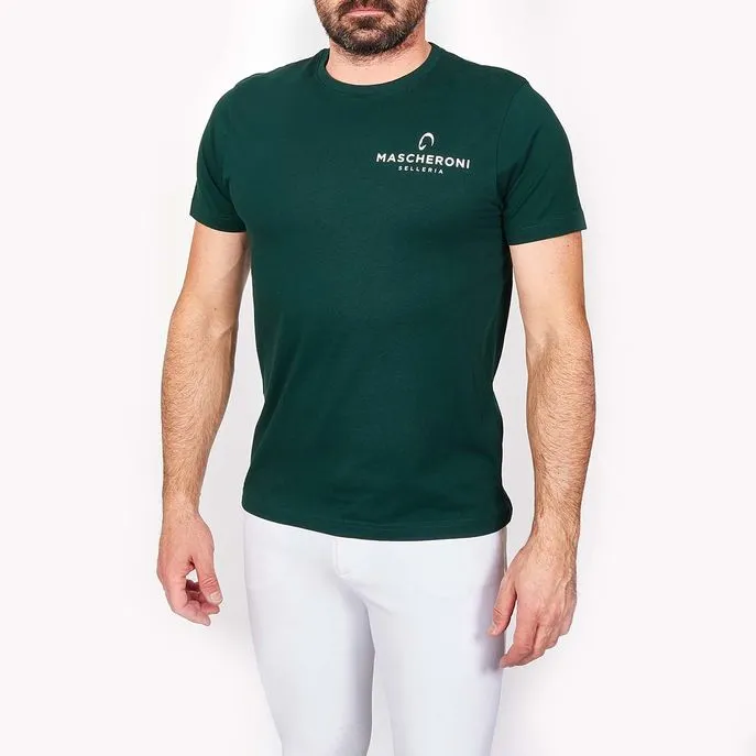 MEN&#x27;S T-SHIRT WITH MASCHERONI LOGO