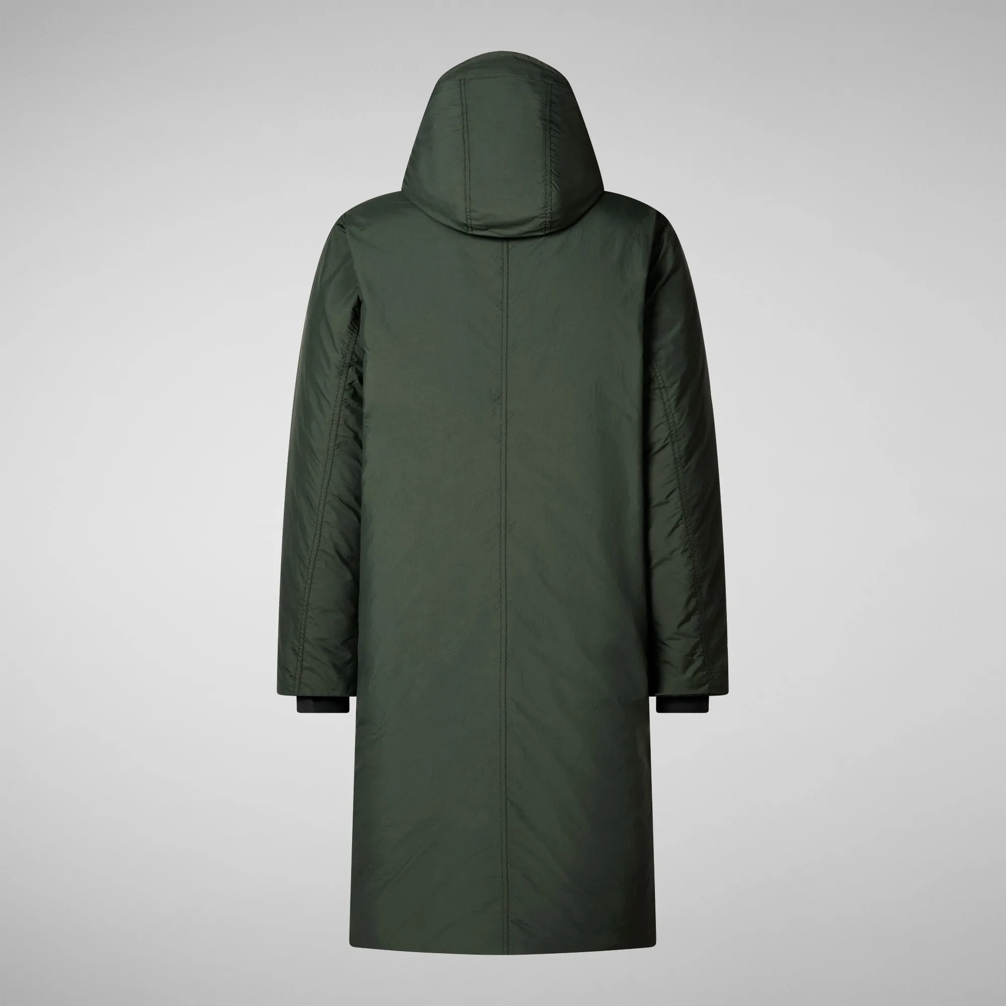 Men's hooded parka Killian in land green