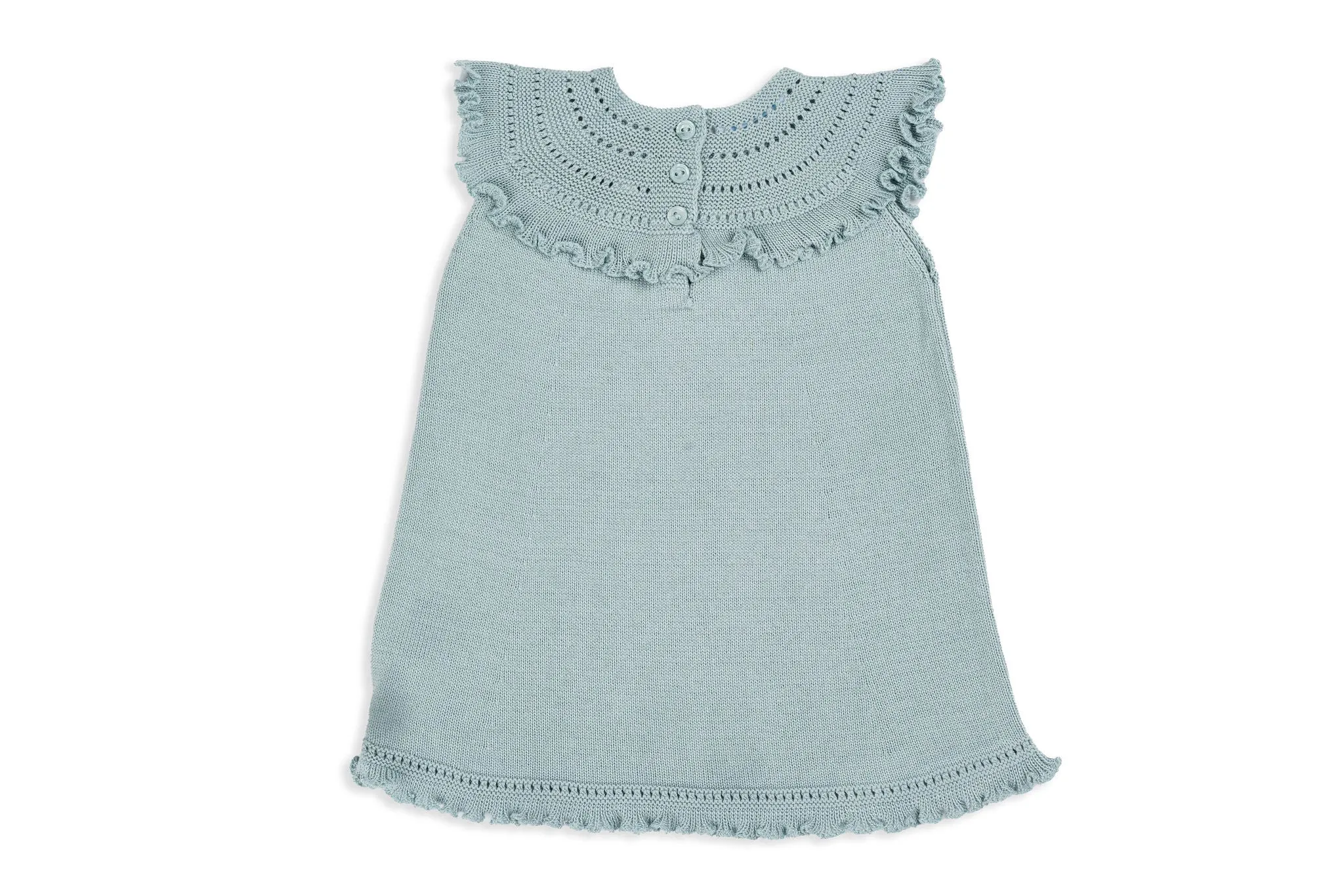 Mint Frilly Knit Dress