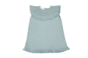 Mint Frilly Knit Dress