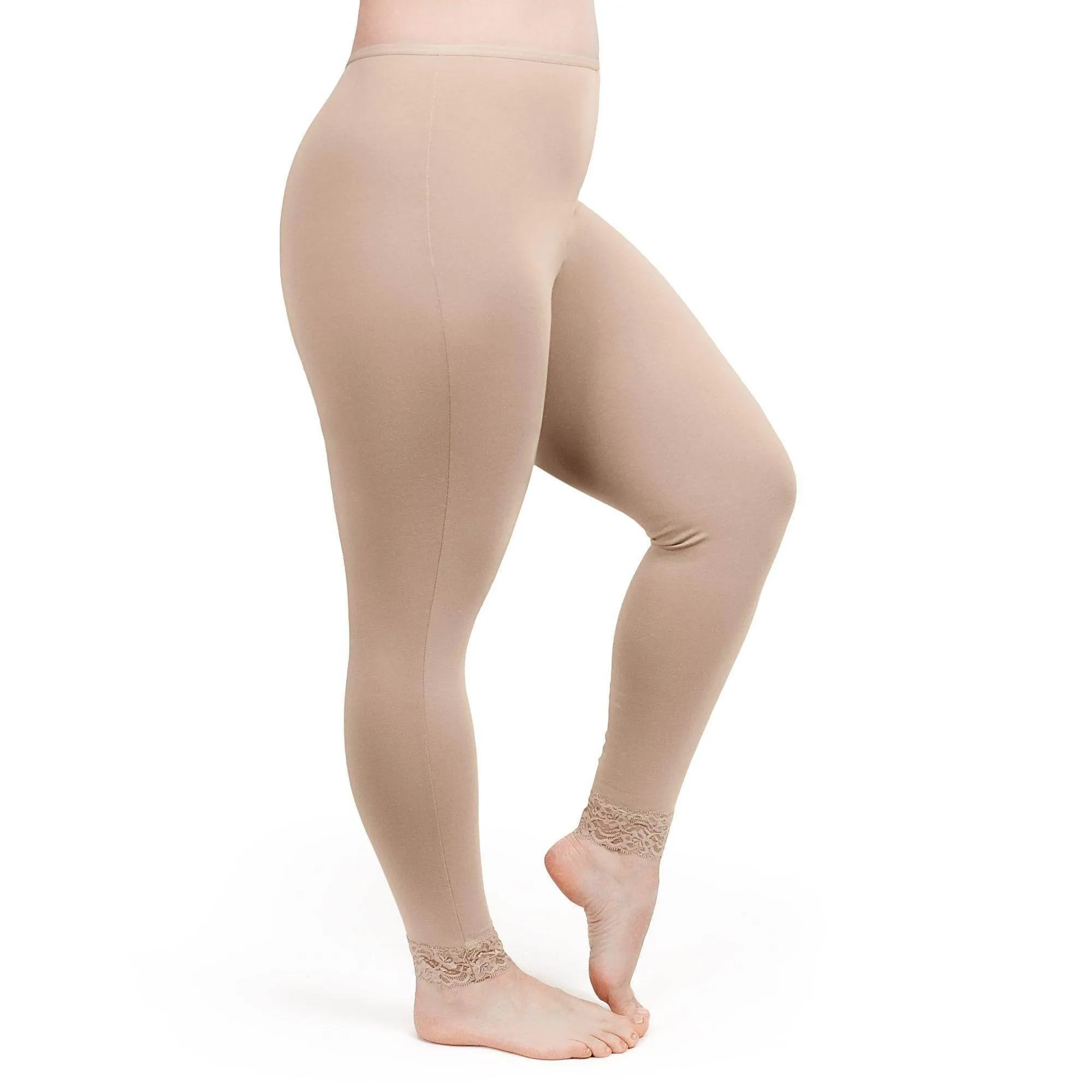 Modal Long Underwear Legging | Beige