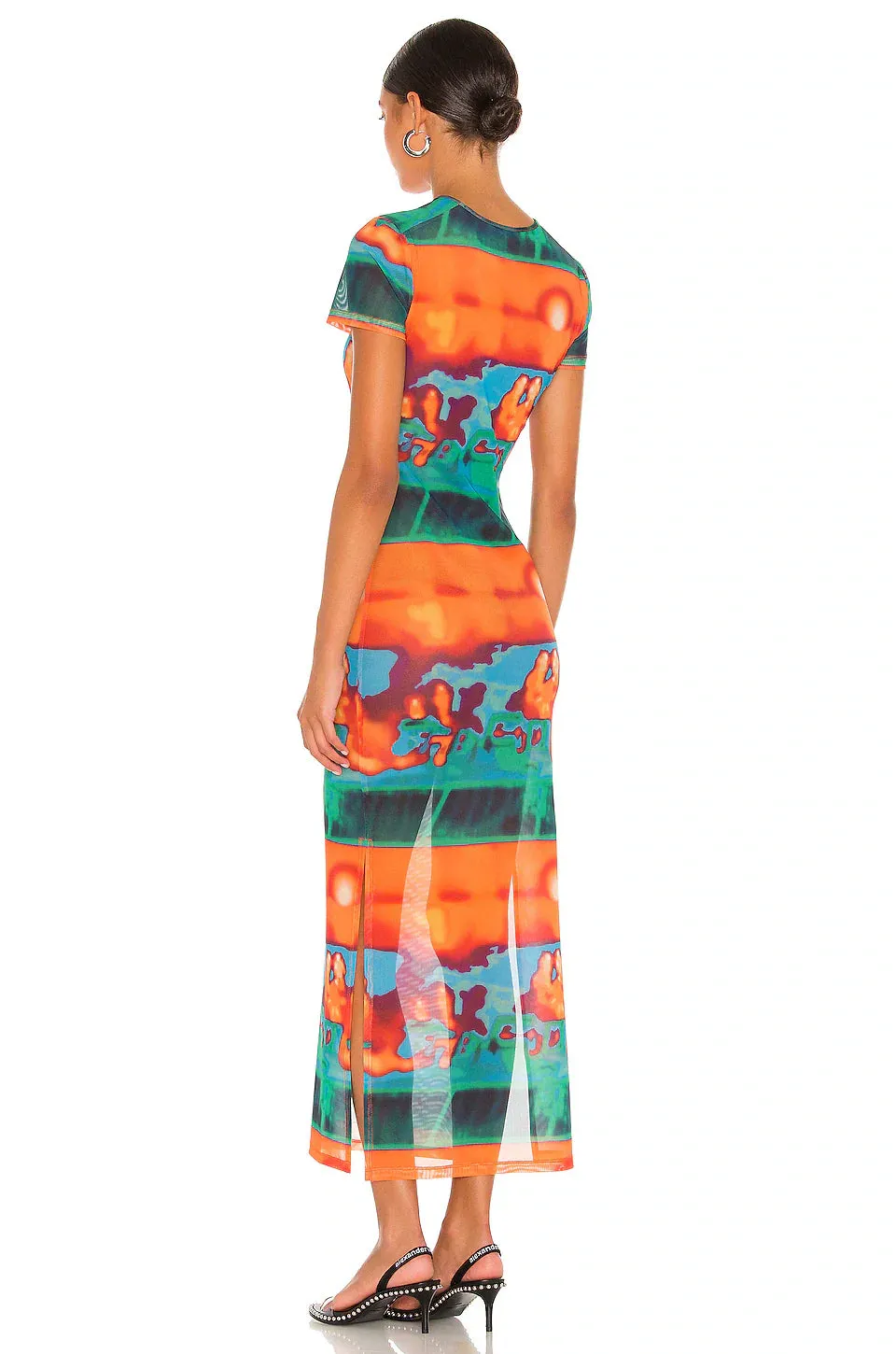 Multicolor Billie Maxi Charming Dress In Thermal