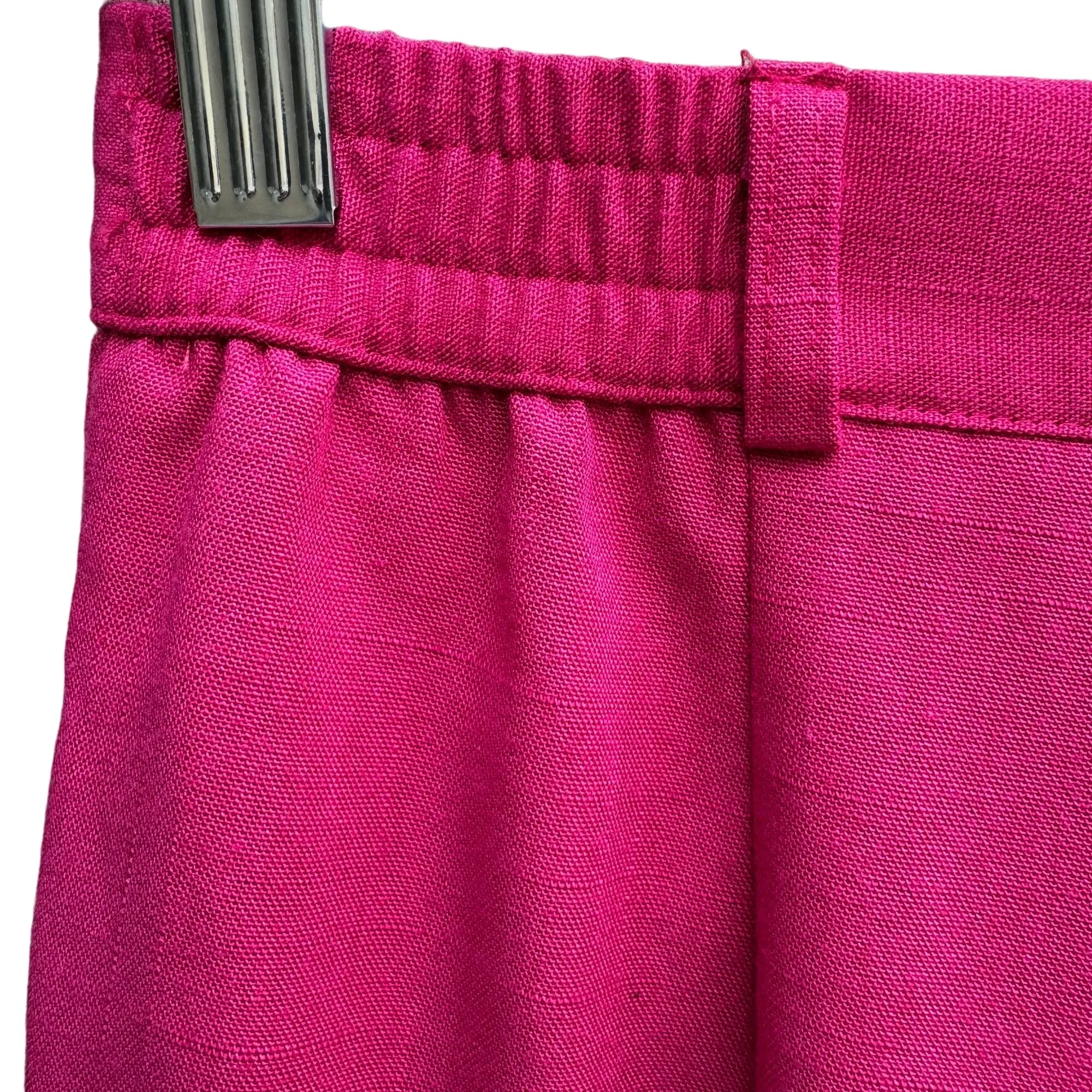 Petite Sophisticate Vintage 90s Womens Hot Pink Pleated High Waist Dress Pants 6