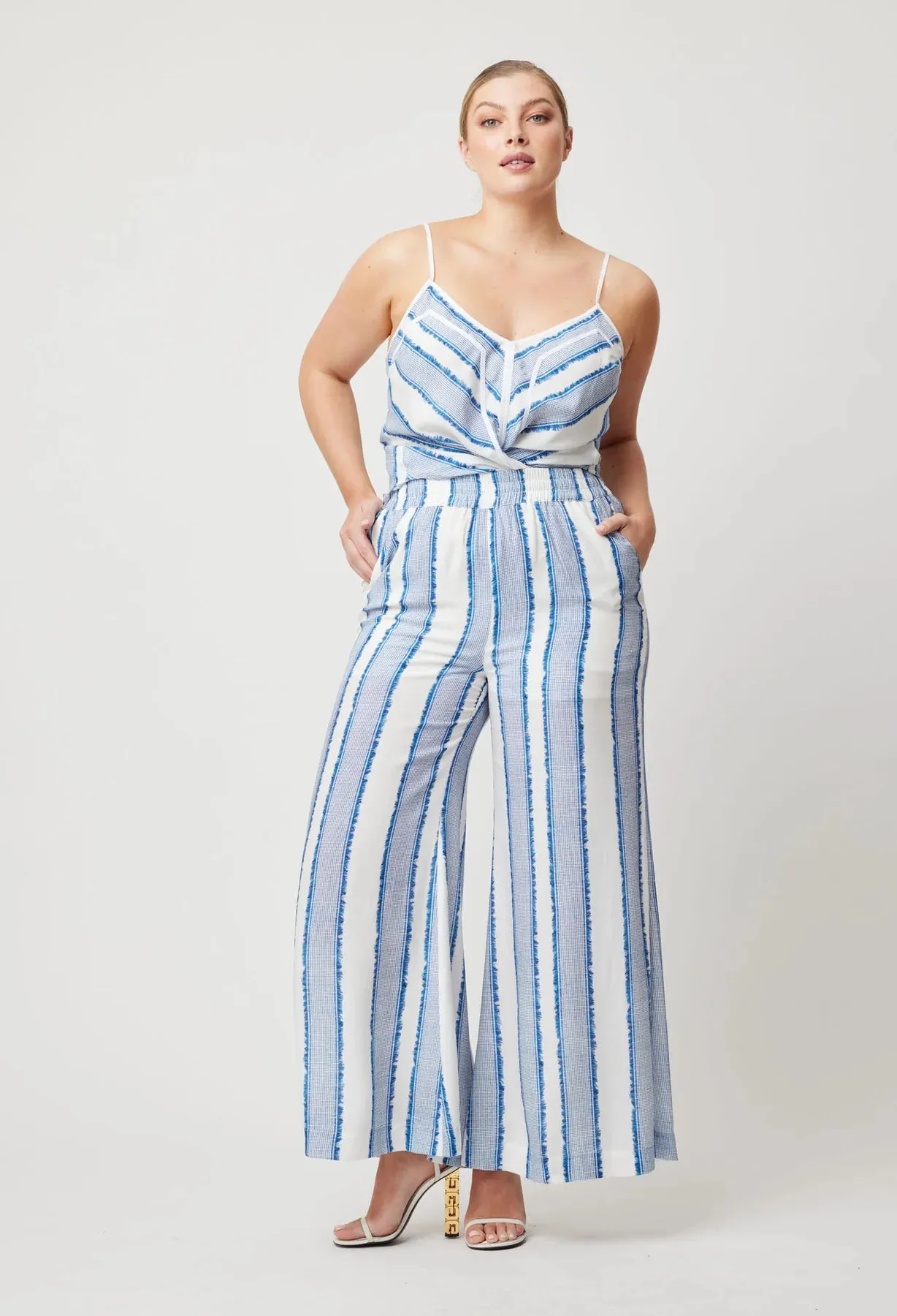 POSITANO VISCOSE PANT | Sorrento Stripe