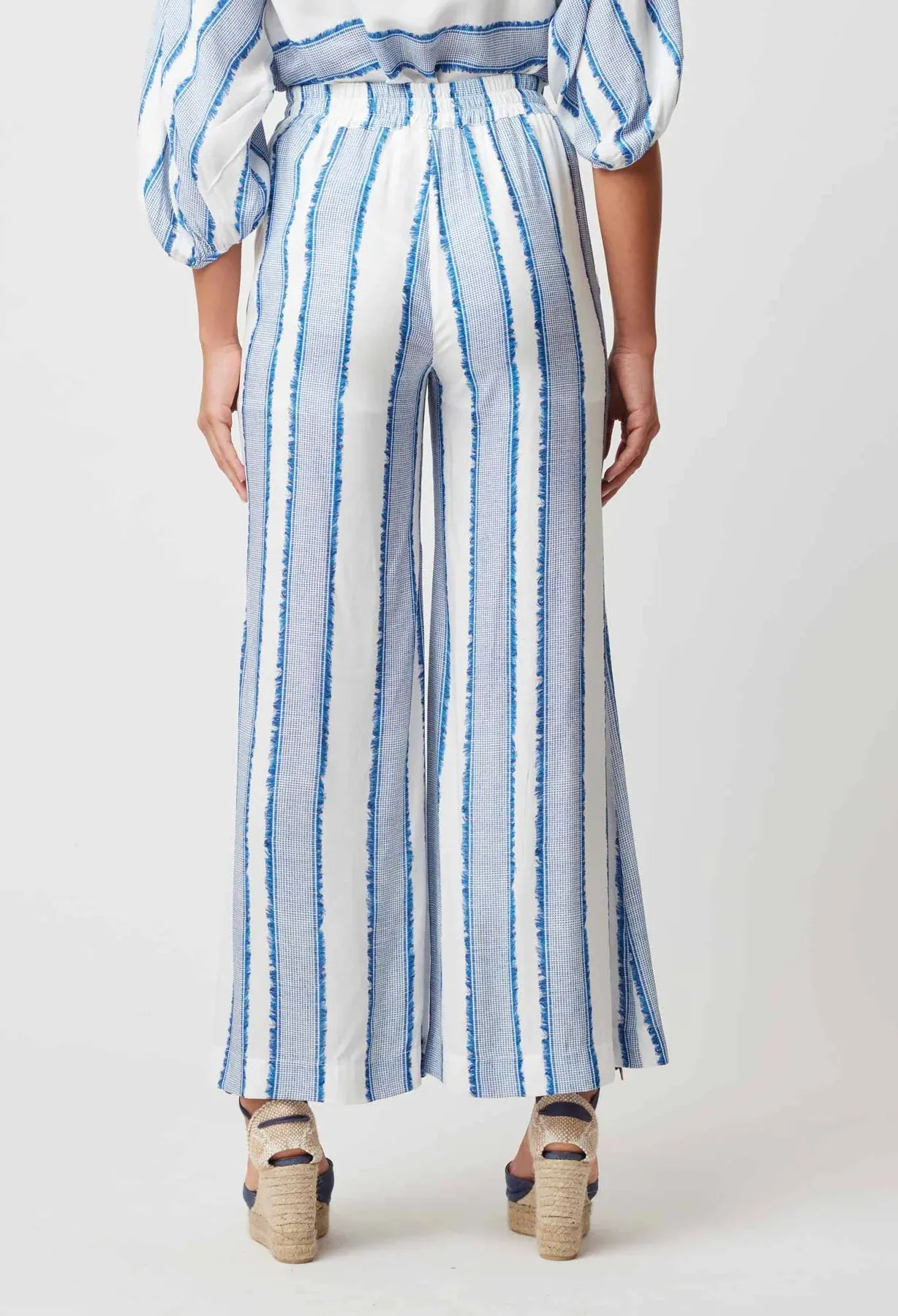 POSITANO VISCOSE PANT | Sorrento Stripe