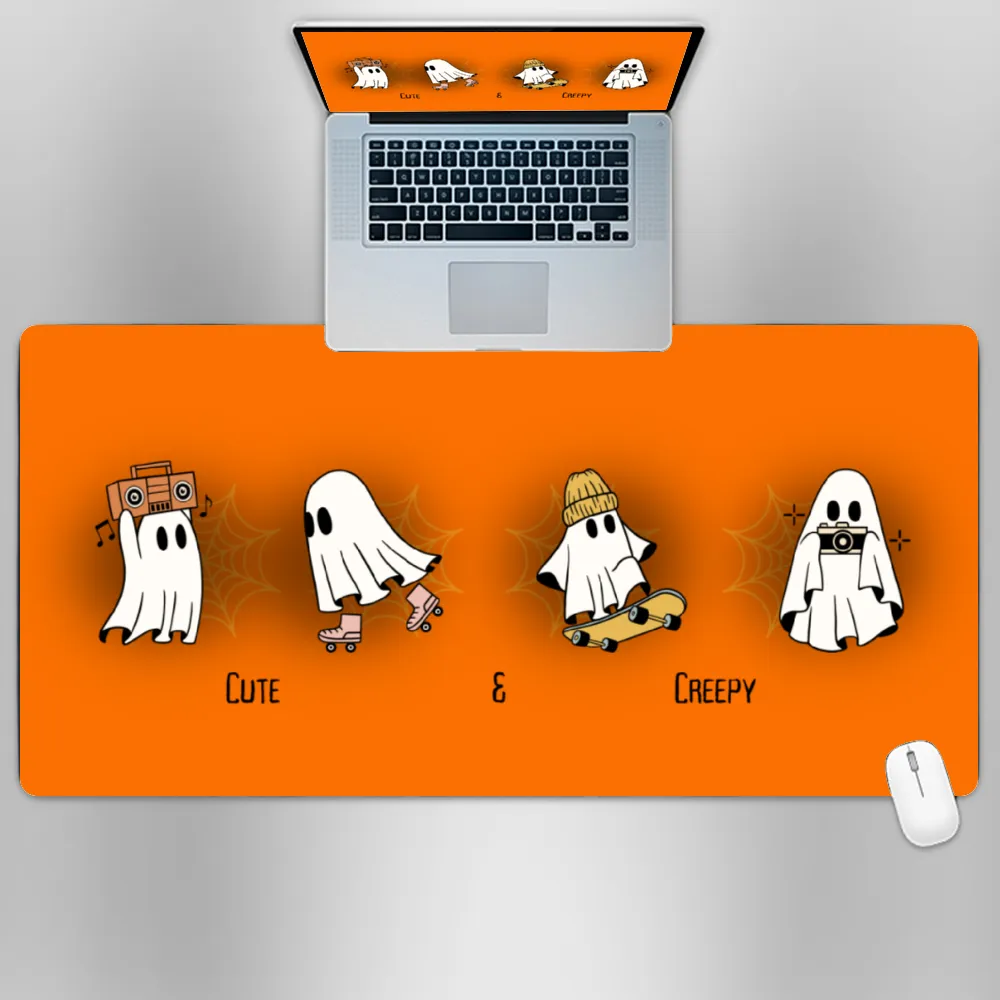 Premium PU Leather Mouse Pads | Non-Slip |Waterproof | Stylish & Durable | Cute & Creepy Halloween