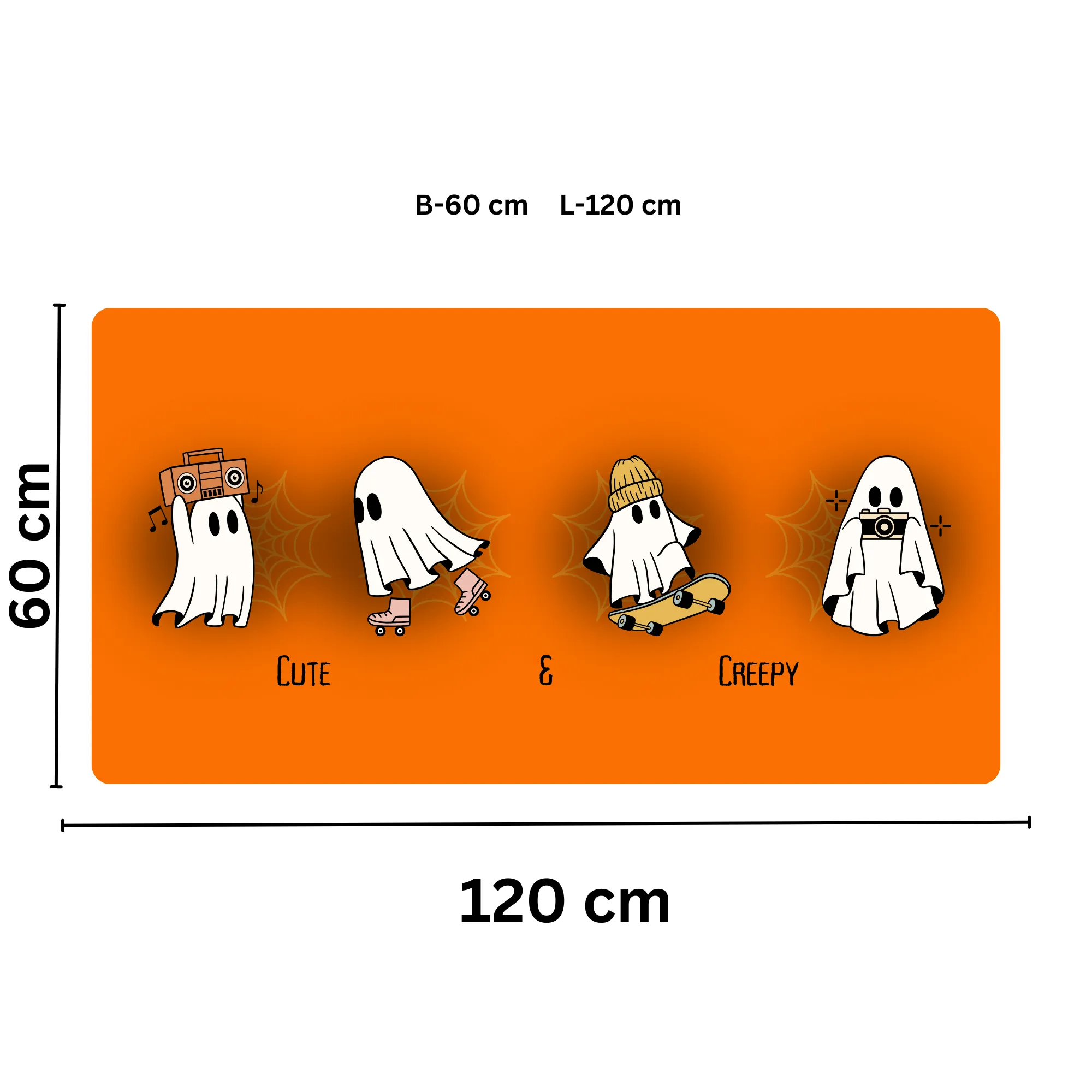 Premium PU Leather Mouse Pads | Non-Slip |Waterproof | Stylish & Durable | Cute & Creepy Halloween