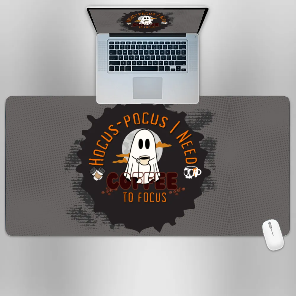 Premium PU Leather Mouse Pads | Non-Slip |Waterproof | Stylish & Durable | Hocus Pocus Coffee