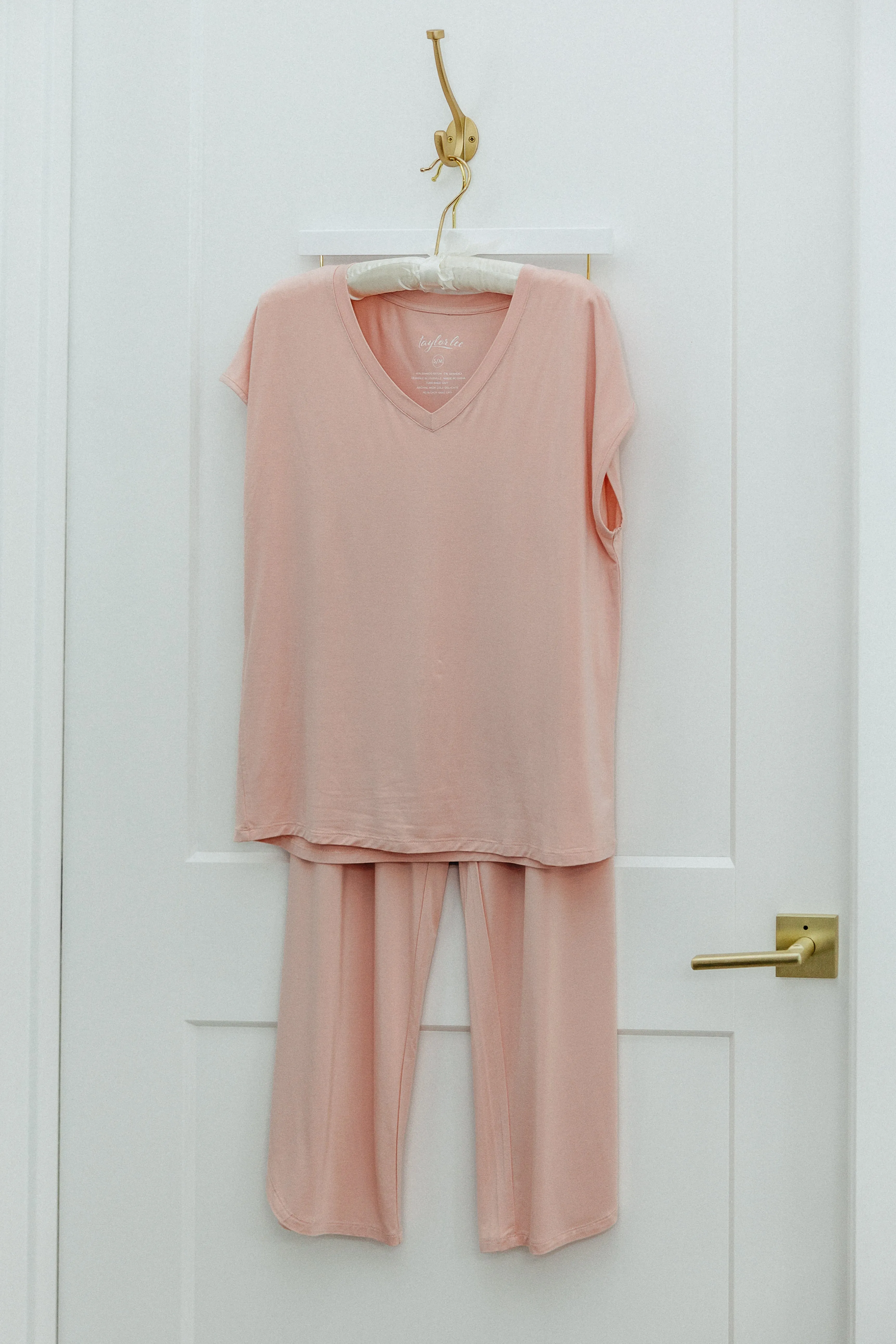 Presley Soft Pink Bamboo Pajamas