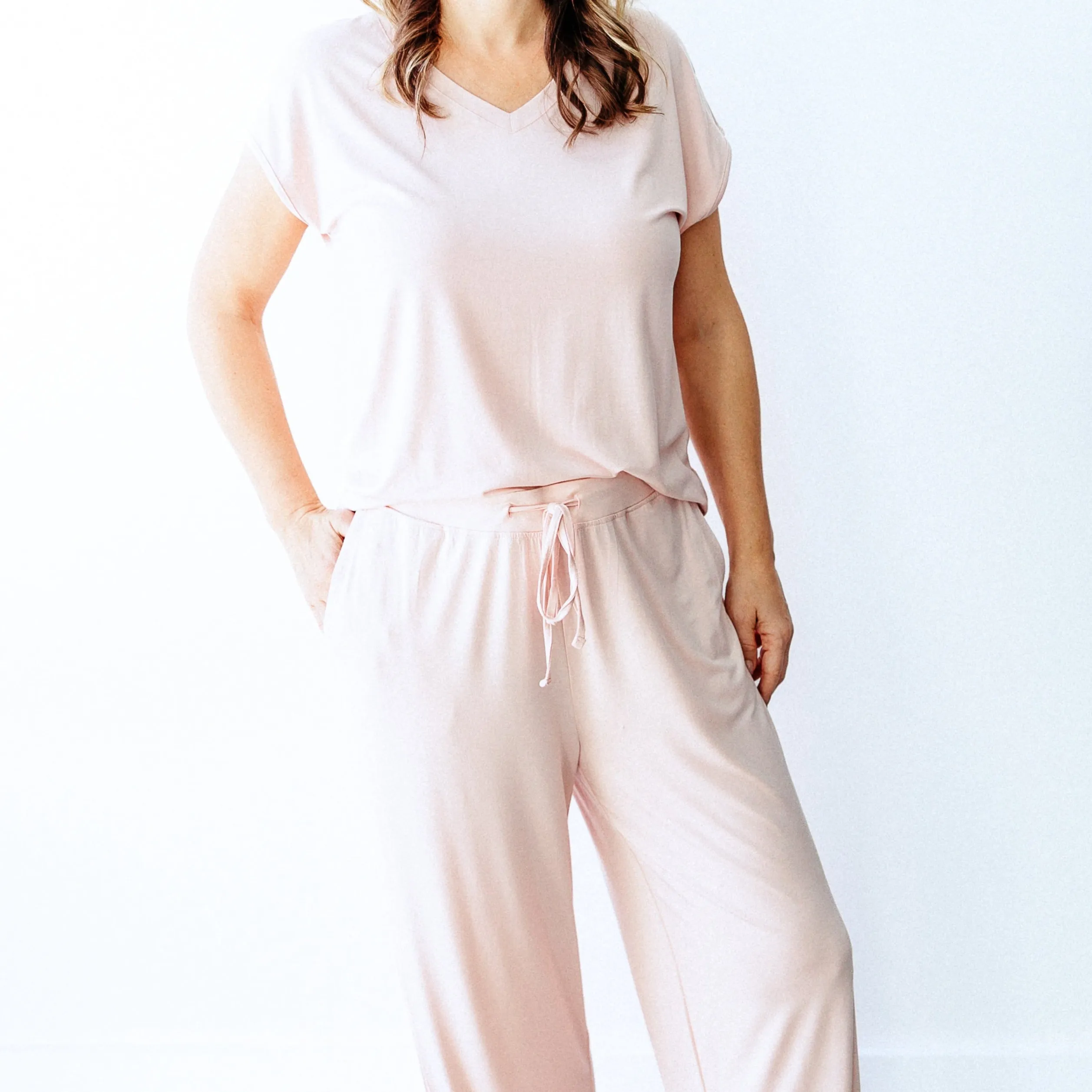 Presley Soft Pink Bamboo Pajamas