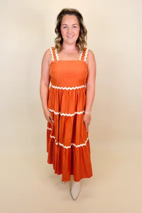 Pumpkin Spice Maxi Dress