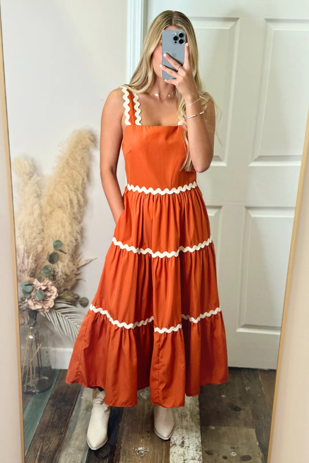 Pumpkin Spice Maxi Dress