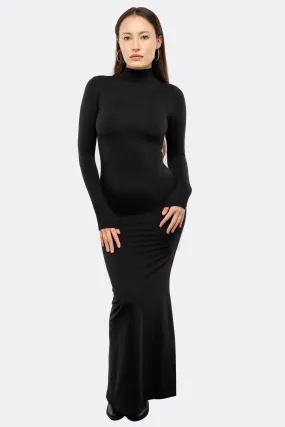 RSNJ102 - UPF40 Performance Jersey Mock Neck Maxi Dress